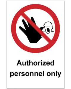 Authorized personnel only (b)