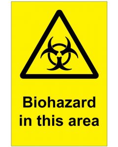 Biohazard in this area (b)