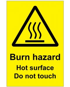 Burn hazard (b)