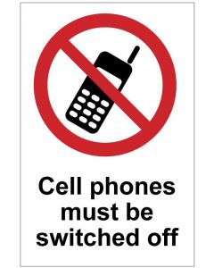Cell phones off (b)