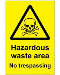 Hazardous waste area (b)