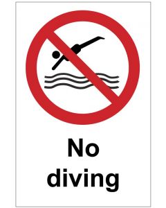 No diving (b)