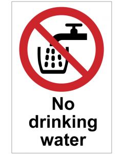 No drinking water (b)