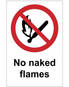 No naked flames (b)