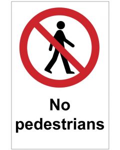 No pedestrians (b)