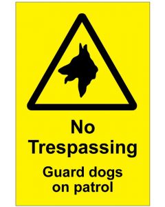 No Trespassing Guad dogs (b)