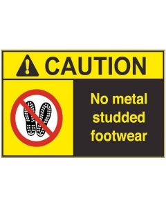 No Metal Studded Footwear ac