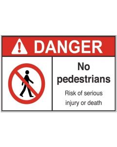 No Pedestrians ad