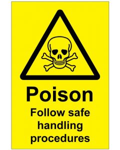 Poison Follow safe handling procedures (b)