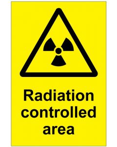 Radiation controlled area (b)