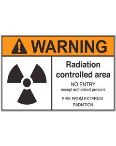 Radiation Controlled Area aw