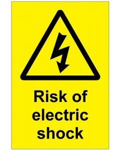 Risk of electiric shock (b)