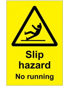 Slip hazard No runnig (b)