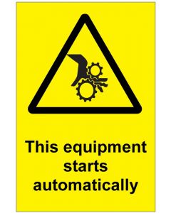This equipment starts automatically (b)