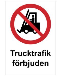 Trucktrafik förbjuden