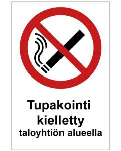 Tupakointi kielletty ta kk