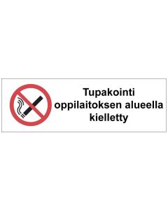 Tupakointi oppilaitoksen alueella kielletty SK