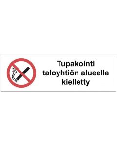 Tupakointi taloyhtiön alueella kielletty SK