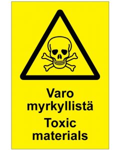 Varo myrkyllistä Toxic materials