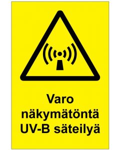 Varo näkymätöntä UV-B säteilyä MAG