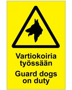 Vartiokoiria työssään Guard dogs on duty
