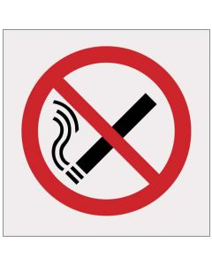 Tupakointi kielletty neliö heijastava