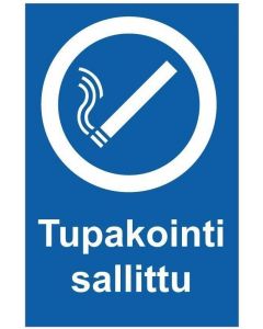 Tupakointi sallittu ok