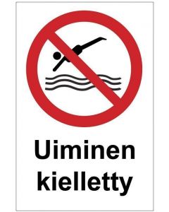 Uiminen kielletty