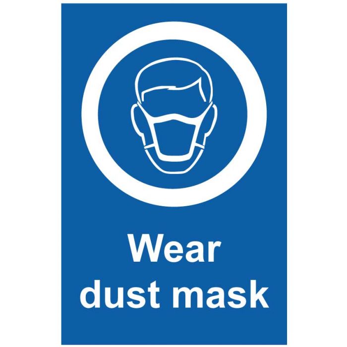 Wear dust mask safety sign.