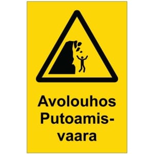 Avolouhos - Putoamisvaara kyltti