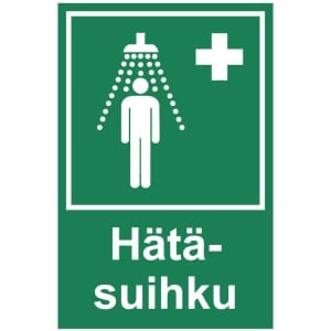 Hätäsuihku kyltti