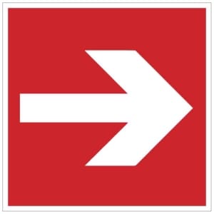 Nuoli sivulle kyltti