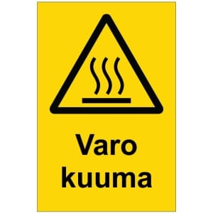 Varo kuuma kyltti