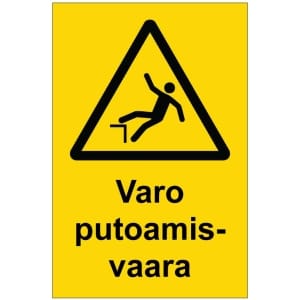 Varo putoamisvaara kyltti