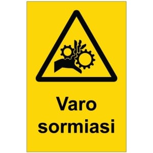 Varo sormiasi kyltti