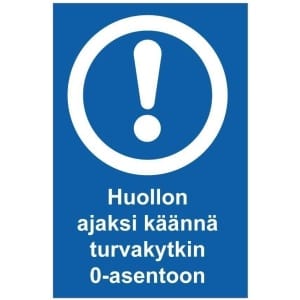 Huollon ajaksi