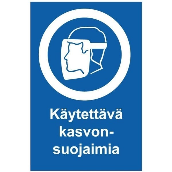 kasvonsuojaimia ok