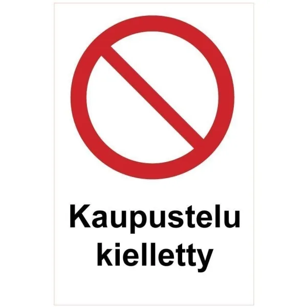 Kaupustelu kielletty