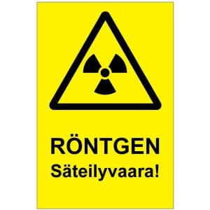 RÖNTGEN Säiteilyvaara kyltti
