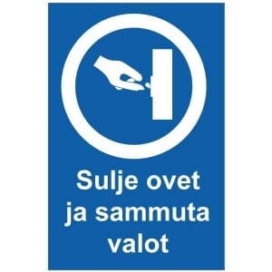 Sammuta valot ok