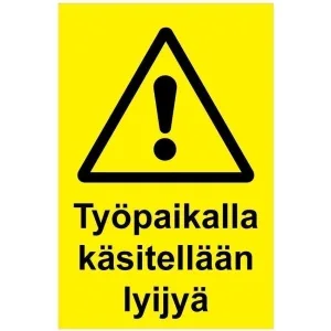 tyopaikalla lyijya vk