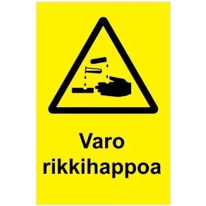 Varo rikkihappoa vk