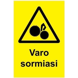 Varo sormiasi kyltti