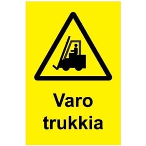 Varo trukkia kyltti