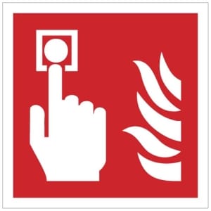 Hälytysnappi JV kyltti