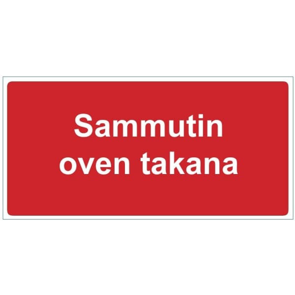 Sammutin oven takana JV