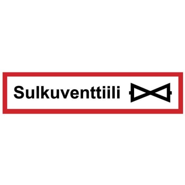 sulkuventtiili pa