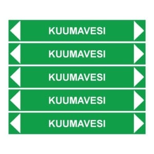 Kuumavesi putkistotarra