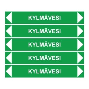 Kylmävesi putkistotarra