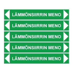 Lämmönsiirrin meno putkistotarra